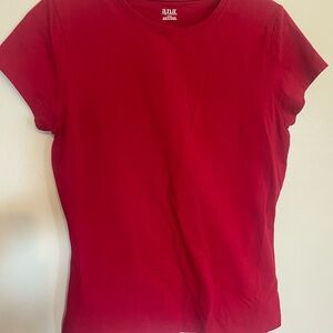 a.n.a Women's Bold Red Short Sleeve Tee